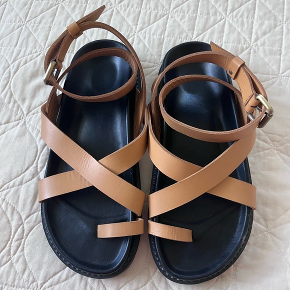 Liberte Leather Bronte Sandal in Tan - Picture 7 of 10